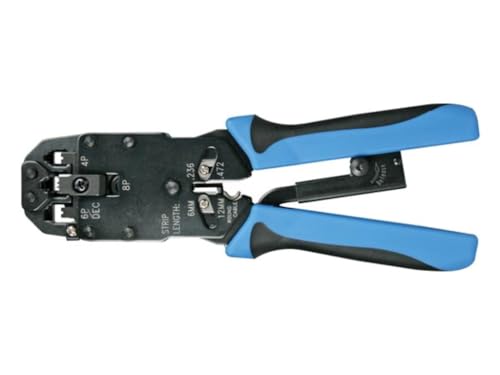 Toolland Professionelles Crimpwerkzeug für modulare Steckverbinder, für RJ45, RJ11 und mehr von Toolland a land of possibilities