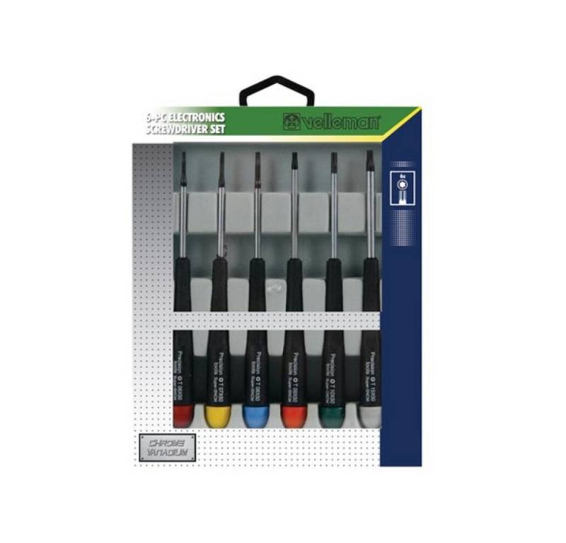 Velleman Bit-Schraubendreher SET AUS 6 PRÄZISIONSSCHRAUBENDREHERN (STAR), (1 St) von Velleman