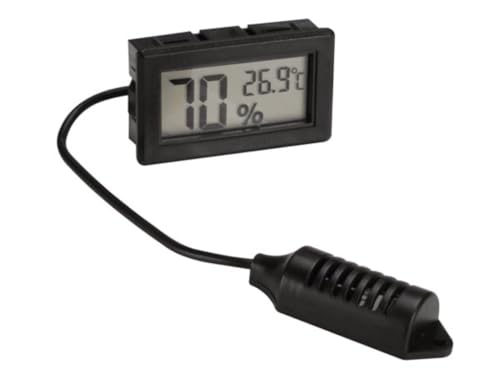 Velleman Digitales Einbau Thermometer/Hygrometer, großes Display, ABS-Gehäuse, Messbereich -50 °C bis 70 °C, Luftfeuchtigkeit 10-99% Velleman Digitales Einbau Thermometer/Hygrometer, großes Display, ABS-Gehäuse, Messbereich -50 °C bis 70 °C, Luftfeuchtigkeit 10-99% von Velleman