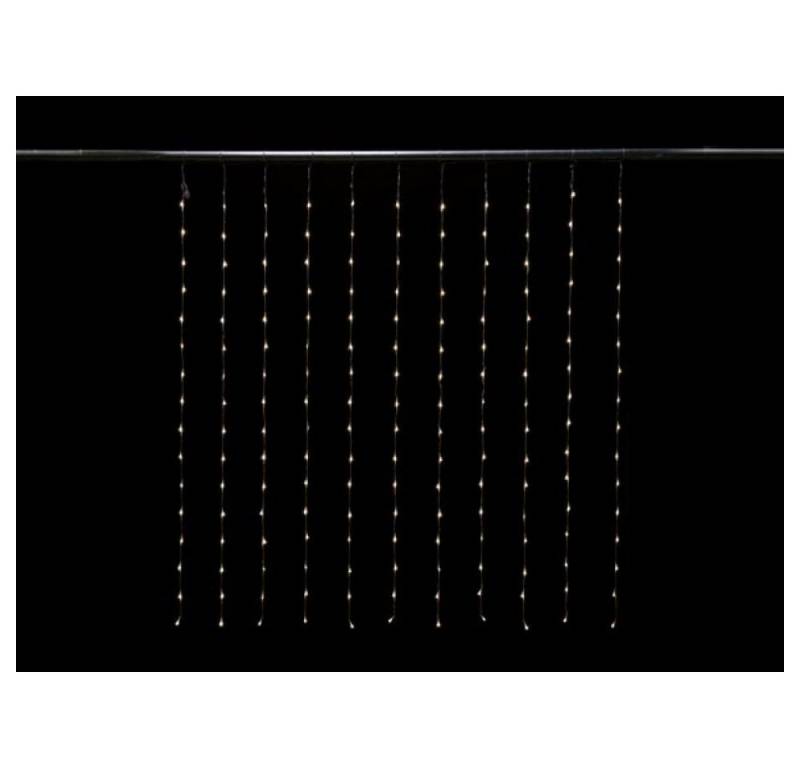 Velleman Flutlichtstrahler Cascade Light LED - 1.5 x 1.7 m - 176 LEDs - Weiß - transparentes Kabe von Velleman