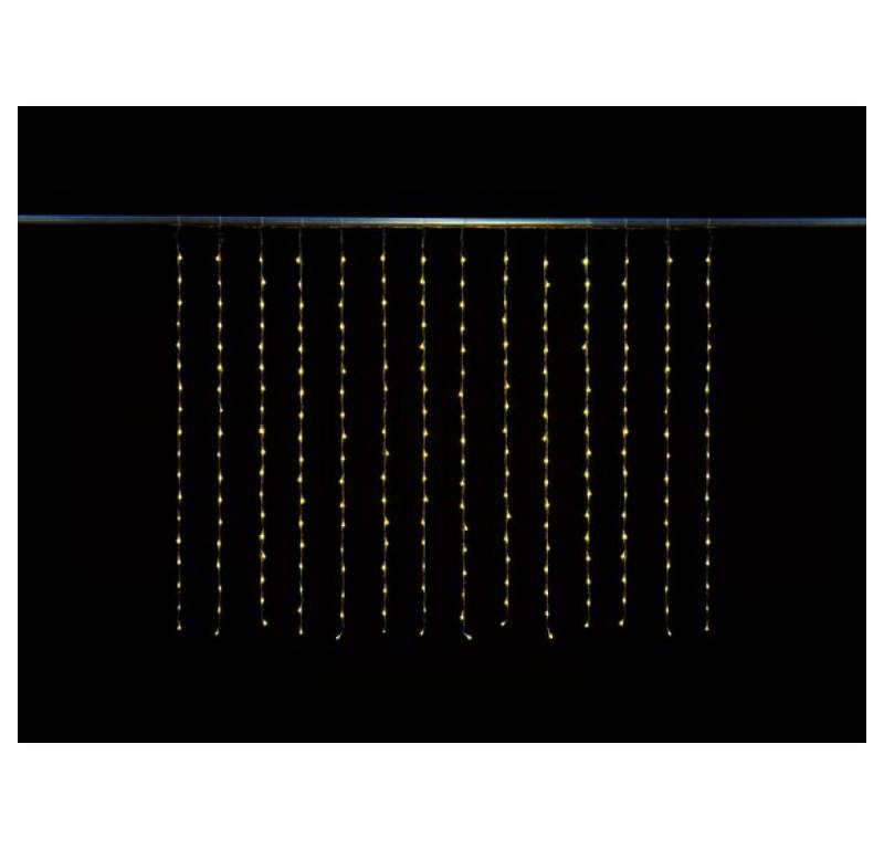Velleman Flutlichtstrahler Digital LED curtain - 2 x 1.5 m - 252 LEDs - Warmweiß - transparentes von Velleman