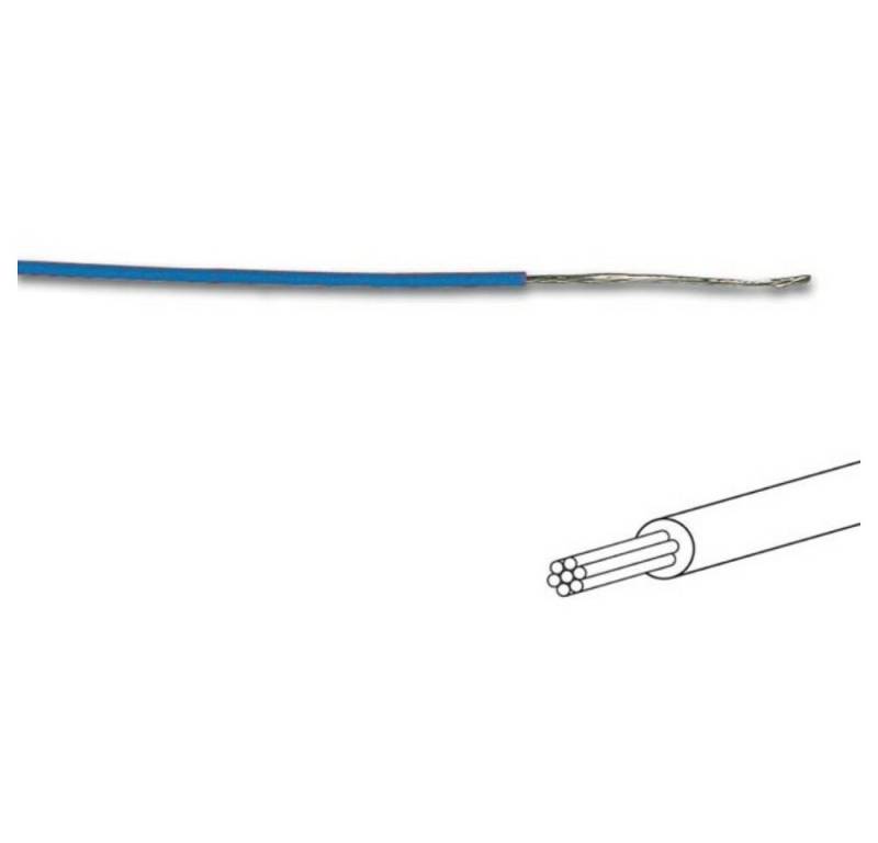 Velleman Gartensteckdose MONTAGEKABEL - ø 1.4 mm - 0.2 mm² - MEHRADRIG - BLAU, 1-St. von Velleman
