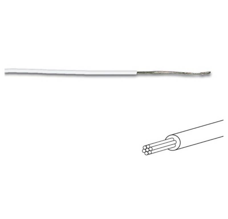 Velleman Gartensteckdose MONTAGEKABEL - ø 1.4 mm - 0.2 mm² - MEHRADRIG - WEIß, 1-St. von Velleman