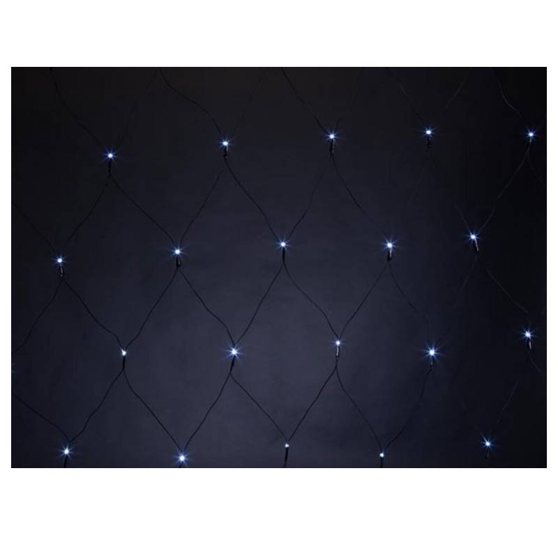 Velleman LED Discolicht SPIKA LED - 2 x 2 m - 144 LEDs - Weiß - schwarzes Kabel - 36 V von Velleman