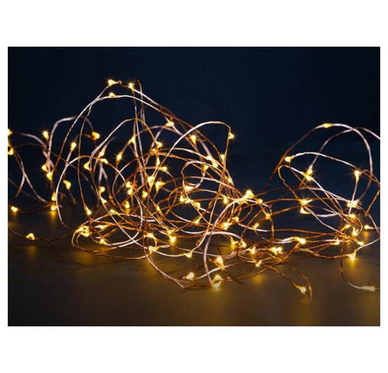 Velleman LED Stripe Maia LED - 12 m - 120 LEDs - Warmweiß - Kupferdraht - 4.5 V von Velleman