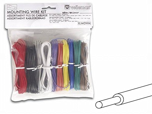 Velleman K/MOWM Volladriges Montagedraht-Set, Mehrfarbig von Velleman