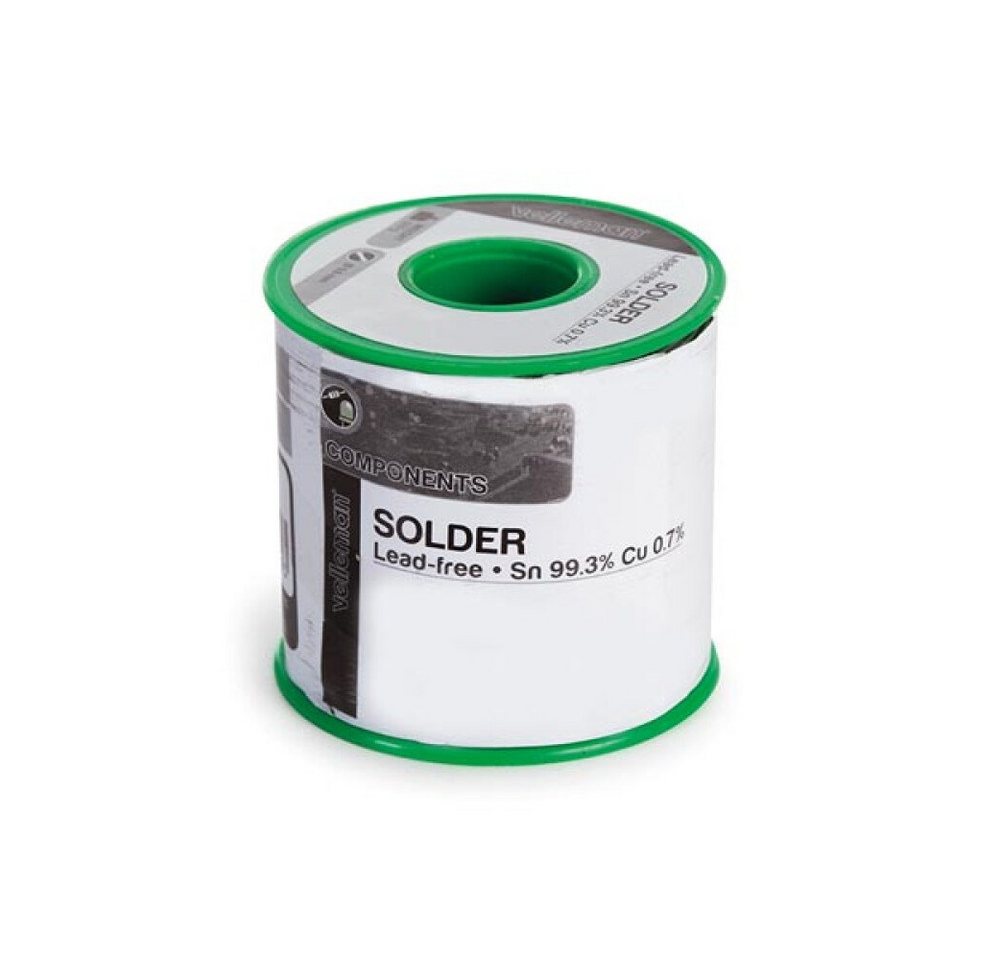 Velleman Lötkolben BLEIFREIES Lötdraht Sn99.3% - Cu0.7% 0.8mm 500g, 1-tlg. Velleman Lötkolben BLEIFREIES Lötdraht Sn99.3% - Cu0.7% 0.8mm 500g, 1-tlg. von Velleman