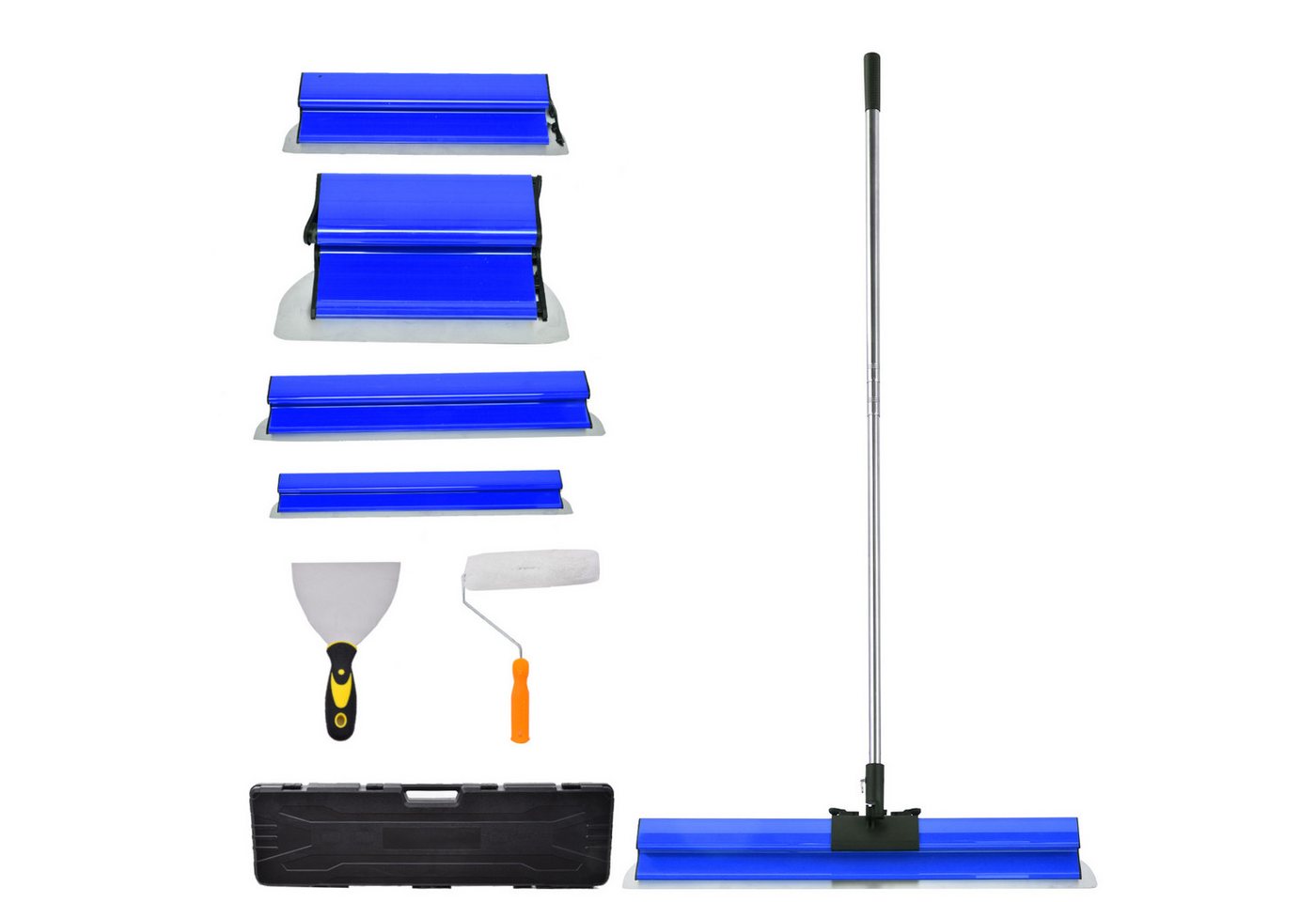 Vellora Multifunktionsspachtel Teleskopstabhandschuh-Set für Wände (Der Griff kann von 86 cm bis 2,7 m eingestellt werden, 20-St., Verschiedenes Zubehör) Abnehmbarer Ersatzschaber von Vellora