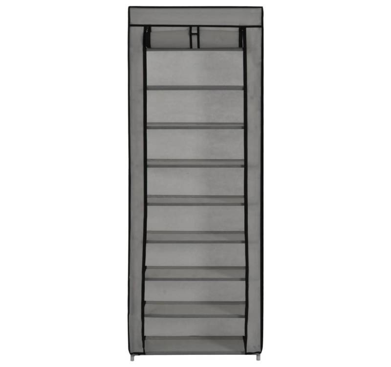 Vellora Rollladenbox Schuhschrank mit Abdeckung Grau 57 x 29 x 162 cm Stoff (1 St., Tragbar), staubdicht von Vellora