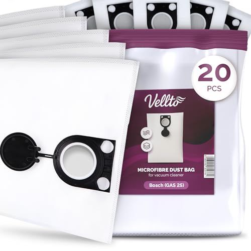 20x Vellto Staubsaugerbeutel Kompatibel mit Bosch GAS 25 50 Alternative ASA 1200 1202 2025 ASR 2025 35 H M SPIT AC1600 Ersatz Vakuumbeutel Alternative Filtersack Ersatzteile 20x Vellto Staubsaugerbeutel Kompatibel mit Bosch GAS 25 50 Alternative ASA 1200 1202 2025 ASR 2025 35 H M SPIT AC1600 Ersatz Vakuumbeutel Alternative Filtersack Ersatzteile von Vellto