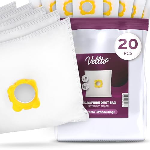 20x Vellto Staubsaugerbeutel Kompatibel mit Rowenta Wonderbag WB484720 WB305120 WB305140 WB404111 WB406120 Compacteo Silence Force Spaceo RO5913 RO5921 RO5931 RO5938 Ersatzbeutel Staubbeutel 20x Vellto Staubsaugerbeutel Kompatibel mit Rowenta Wonderbag WB484720 WB305120 WB305140 WB404111 WB406120 Compacteo Silence Force Spaceo RO5913 RO5921 RO5931 RO5938 Ersatzbeutel Staubbeutel von Vellto