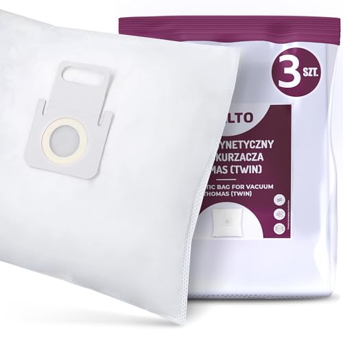 3x Vellto Staubsaugerbeutel Kompatibel mit Thomas 787230 Twin T1 T2 TT Orca Hygiene Genius Helper Aquawash Ersatzbeutel Staubbeutel Filtertüten Vlies Filtersack 3x Vellto Staubsaugerbeutel Kompatibel mit Thomas 787230 Twin T1 T2 TT Orca Hygiene Genius Helper Aquawash Ersatzbeutel Staubbeutel Filtertüten Vlies Filtersack von Vellto
