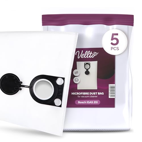 5x Vellto Staubsaugerbeutel Kompatibel mit Bosch GAS 25 50 Alternative ASA 1200 1202 2025 ASR 2025 35 H M SPIT AC1600 Ersatz Vakuumbeutel Alternative Filtersack Ersatzteile 5x Vellto Staubsaugerbeutel Kompatibel mit Bosch GAS 25 50 Alternative ASA 1200 1202 2025 ASR 2025 35 H M SPIT AC1600 Ersatz Vakuumbeutel Alternative Filtersack Ersatzteile von Vellto