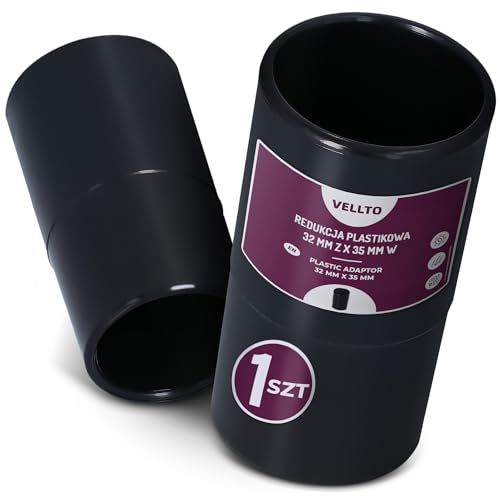 Staubsauger Adapter 35 auf 32 mm Schlauchadapter Reduzierstück Staubsaugerschlauch Vakuumschlauchadapter Universeller Schlauchreduzierer von Vellto