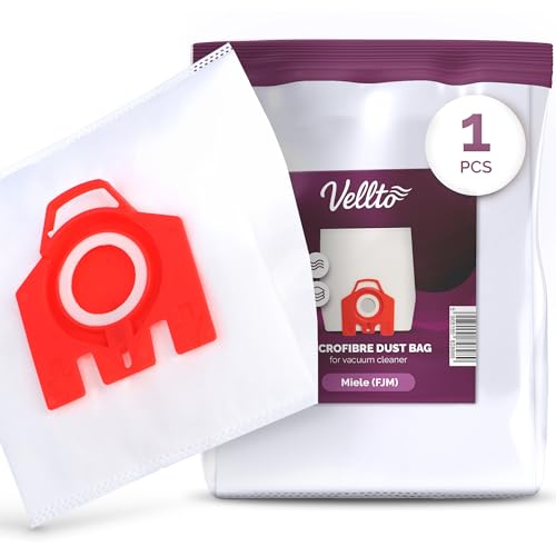 Vellto Staubsaugerbeutel Kompatibel mit Miele 3D Efficiency FJM Serie S2 S3 S4 S5 S6 S7 Complete C1 Compact C1/C2 S8340 S24 S256i S290 S299 S300i S399 S500 S578 S700 Ersatzbeutel Staubbeutel von Vellto