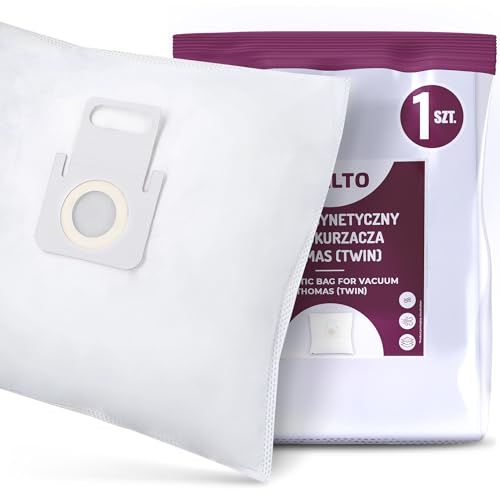 Vellto Staubsaugerbeutel Kompatibel mit Thomas 787230 Twin T1 T2 TT Orca Hygiene Genius Helper Aquawash Ersatzbeutel Staubbeutel Filtertüten Vlies Filtersack von Vellto