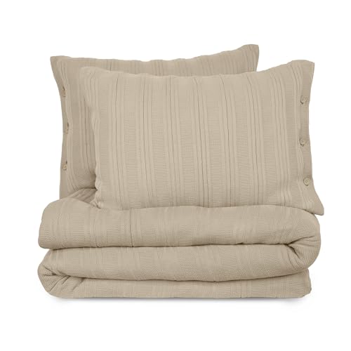 Vellux Malmo 2-teiliges Decken-Set – Doppelgröße – gestreifter Strick – leicht – Ganzjahresdecke – Hausdekoration & Wohnheim-Dekor – für Sofa, Bett und Couch – superweiche Schlafsaal-Essentials Vellux Malmo 2-teiliges Decken-Set – Doppelgröße – gestreifter Strick – leicht – Ganzjahresdecke – Hausdekoration & Wohnheim-Dekor – für Sofa, Bett und Couch – superweiche Schlafsaal-Essentials von Vellux