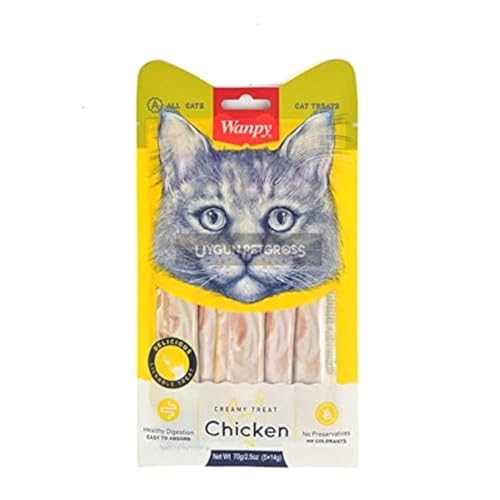 Wanpy cibo liquido premium per gatti 5 tubi x 14 gr al pollo Wanpy cibo liquido premium per gatti 5 tubi x 14 gr al pollo von Wanpy