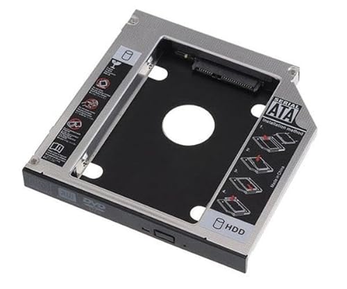 Adapter: 7 mm HDD/SSD zu 9,5 mm Laptop Aluminium Konverter, einfache Installation, robust und kompatibel mit verschiedenen Geräten. von Velocraze