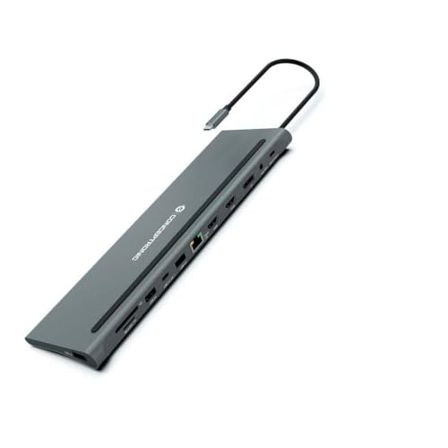 Hub - 12-in-1 Type-C-Adapter mit 2 Ports HDMI, DP, Type-c PD 100 W, 2 USB 3.0 und Gigabit-LAN, ideal für den Anschluss mehrerer Geräte. von Velocraze