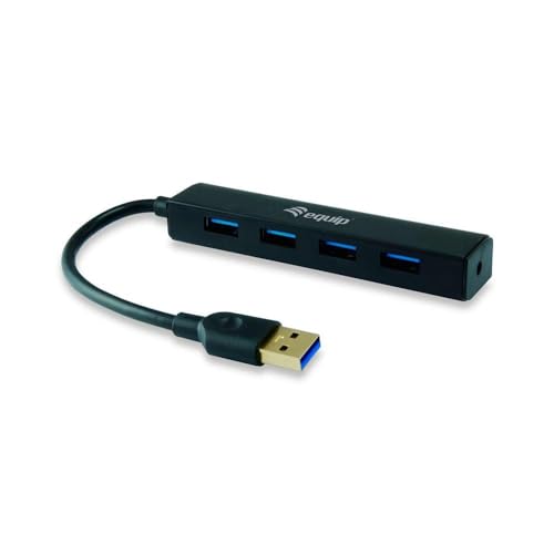 Hub - 4 USB 3.2 Gen 1 Ports, schwarz, kompakt, ideal für schnelle und gleichzeitige Verbindungen, hohe Übertragungsgeschwindigkeit. von Velocraze