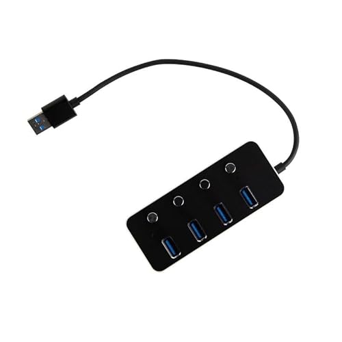 Hub - Typ A mit 4 USB-3.1-Anschlüssen, ermöglicht schnelle Verbindungen, ideal für mehrere Geräte, aus langlebigen Materialien. Hub - Typ A mit 4 USB-3.1-Anschlüssen, ermöglicht schnelle Verbindungen, ideal für mehrere Geräte, aus langlebigen Materialien. von Velocraze