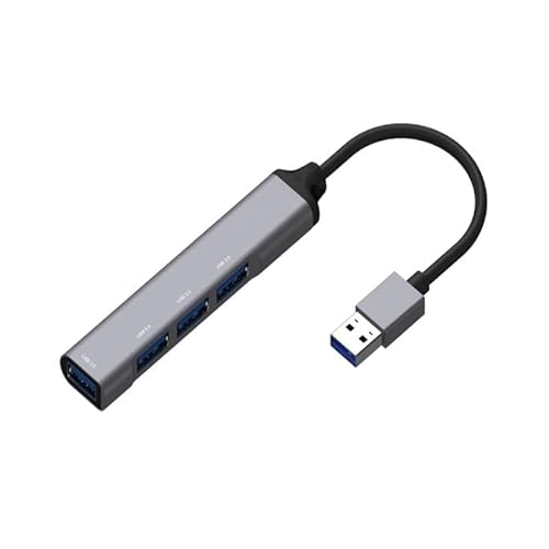 USB-3.0-Hub Typ A mit 4 Anschlüssen Typ A, 10 cm Länge, ideal für den schnellen Anschluss mehrerer Geräte. von Velocraze