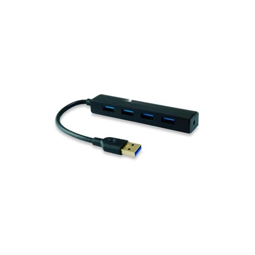 USB-3.0-Hub mit 4 Anschlüssen, ideal für den Anschluss mehrerer Geräte. Kompaktes Design in Schwarz, hohe Datenübertragungsgeschwindigkeit. USB-3.0-Hub mit 4 Anschlüssen, ideal für den Anschluss mehrerer Geräte. Kompaktes Design in Schwarz, hohe Datenübertragungsgeschwindigkeit. von Velocraze