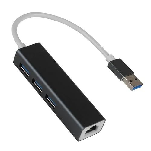 USB-Hub – 3 USB-3.0-Anschlüsse und RJ45-Gigabit-Anschluss, ideal für die Erweiterung von Konnektivität mit hoher Geschwindigkeit und langlebigen Materialien. USB-Hub – 3 USB-3.0-Anschlüsse und RJ45-Gigabit-Anschluss, ideal für die Erweiterung von Konnektivität mit hoher Geschwindigkeit und langlebigen Materialien. von Velocraze