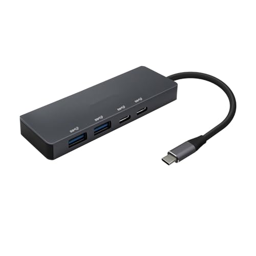 USB-Hub 3.2 Gen 1 mit 2 USB-C-Ports und 2 USB-A-Anschlüssen, 15 cm, graues Material, ideal für mehrere Verbindungen und hohe Geschwindigkeit. USB-Hub 3.2 Gen 1 mit 2 USB-C-Ports und 2 USB-A-Anschlüssen, 15 cm, graues Material, ideal für mehrere Verbindungen und hohe Geschwindigkeit. von Velocraze