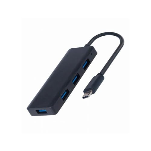 Velocraze Hub - Gerät mit 4 USB 3.1 und Typ-C Ports, schwarz, ideal für den Anschluss mehrerer Geräte und schnelle Datenübertragung. von Velocraze