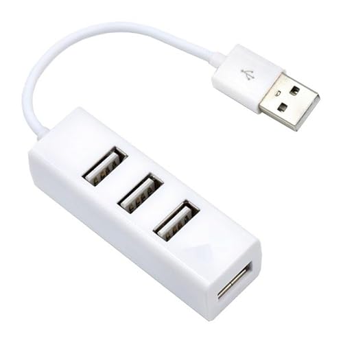 Velocraze USB-Hub mit 4 Anschlüssen, weiß, ermöglicht den Anschluss mehrerer Geräte, kompatibel mit USB 2.0, kompakt und leicht. Velocraze USB-Hub mit 4 Anschlüssen, weiß, ermöglicht den Anschluss mehrerer Geräte, kompatibel mit USB 2.0, kompakt und leicht. von Velocraze