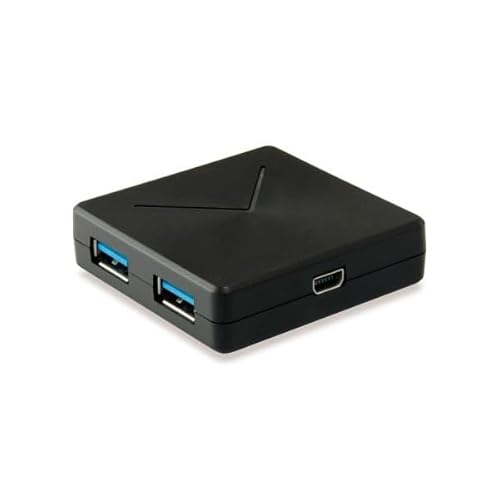 Velocraze USB-Hub mit 4 Ports USB 3.0, schwarz, ideal für den schnellen und effizienten Anschluss mehrerer Geräte. Velocraze USB-Hub mit 4 Ports USB 3.0, schwarz, ideal für den schnellen und effizienten Anschluss mehrerer Geräte. von Velocraze