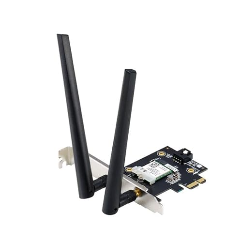 WLAN-Adapter – Dual-PCIe-Adapter mit WiFi 6-Technologie, Bluetooth 5.2, Geschwindigkeit bis zu 1800 Mbit/s, einfache Installation und breite Kompatibilität. von Velocraze