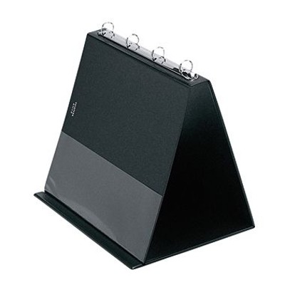 Tischflipchart 4101080 DIN A4 quer 4Ringe 10Hüllen schwarz von Veloflex