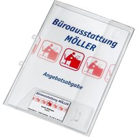 VELOFLEX A4 Angebotsmappe Crystal mit Visitenkartenfach - transparent von Veloflex