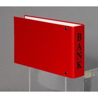 VELOFLEX Bankringbuch 2-Ringe DIN A6 quer 4.5 cm rot von Veloflex