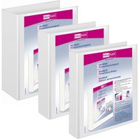 VELOFLEX Präsentationsringbücher 2-Ringe DIN A4 2 cm weiß von Veloflex