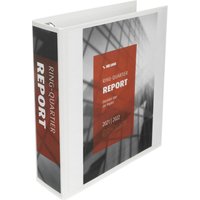 VELOFLEX Präsentationsringbücher 4-Ringe DIN A4 8.5 cm weiß von Veloflex