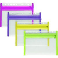 VELOFLEX Reißverschlussbeutel A5 transparent von Veloflex