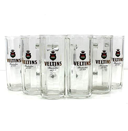 Veltins Gläser 6x0,5l Moldau Bier-Seidel ~mn 1116 1214 von Veltins