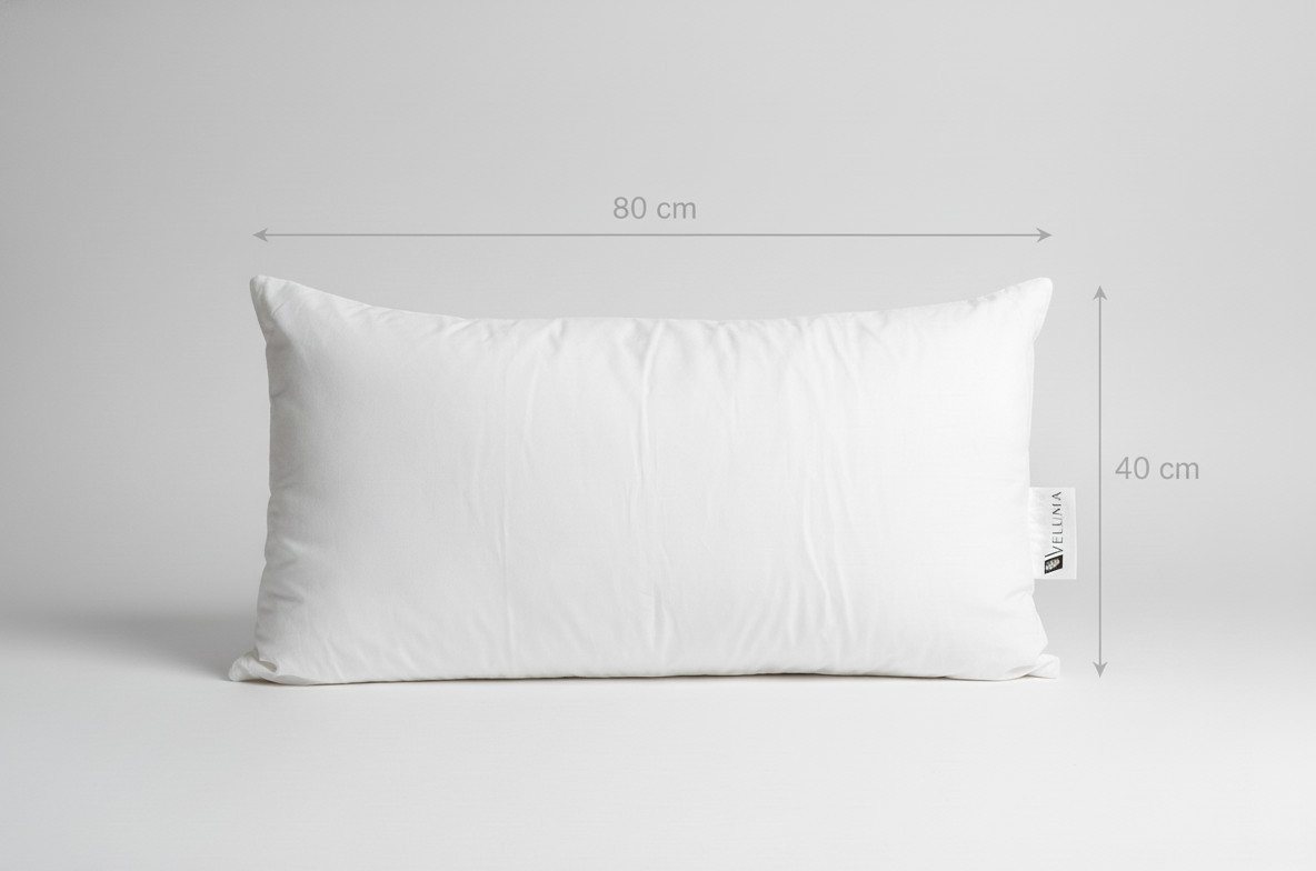 Veluma Gänsedaunenkopfkissen 40 x 80 Premium 3-Kammer Kopfkissen mit neuer weißer Gänsedaune, Füllung: 80 % neue, weiße Gänsedaunen, 20 % feine, kleine Gänsefederchen, Kissen, das sich jedem Kopf anpasst Veluma Gänsedaunenkopfkissen 40 x 80 Premium 3-Kammer Kopfkissen mit neuer weißer Gänsedaune, Füllung: 80 % neue, weiße Gänsedaunen, 20 % feine, kleine Gänsefederchen, Kissen, das sich jedem Kopf anpasst von Veluma