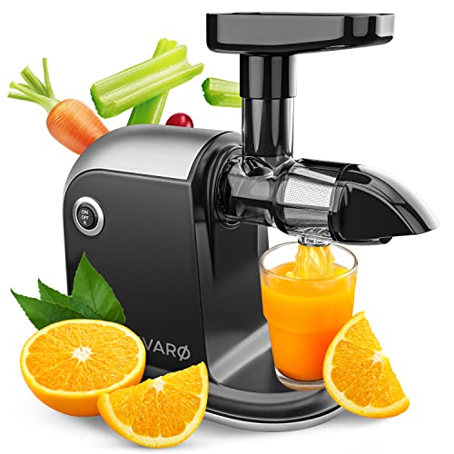 Divaro [DAS ORIGINAL] - Slow Juicer - Entsafter Gemüse und Obst - [150 W] Vitaminschonender Obstentsafter mit Umkehr Funktion Inkl. Reinigungsbürste - BPA Frei von Veluris