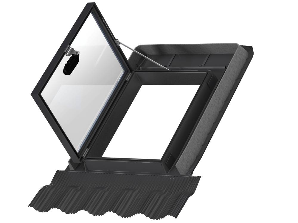 Kunststoff Velux Ausstiegsfenster GVT fürs Kaltdach inklusive Universal-Eindeckrahmen Kunststoff Velux Ausstiegsfenster GVT fürs Kaltdach inklusive Universal-Eindeckrahmen von Velux