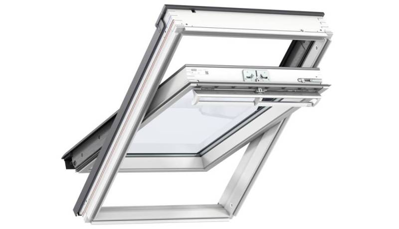 VELUX Austauschfenster für alte VELUX GGU 0070 Austauschpaket mit Eindeckrahmen – Zweifach-Verglasung Thermo aus Kunststoff von Velux