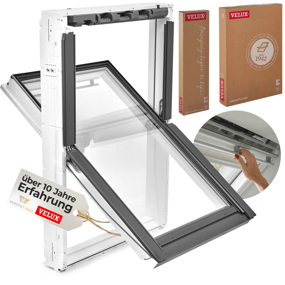 VELUX Austauschfenster Austausch-Paket 3fach Verglasung Kunststoff für alte Velux Dachfenster (GGL, GGU, GPL, etc.) VELUX Austauschfenster Austausch-Paket 3fach Verglasung Kunststoff für alte Velux Dachfenster (GGL, GGU, GPL, etc.) von Velux