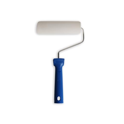 Veluxis® Tapeten-Andrückroller – Nahtroller mit weicher PU-Schaumwalze – für blasenfreies Andrücken & Stabilisieren von Tapetennähten – ergonomischer Griff (Nahtroller 4,5 cm Andrückroller) von Veluxis
