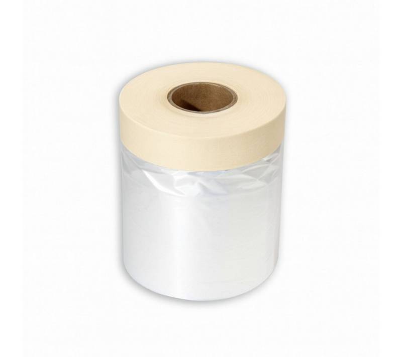 Veluxis Kreppband Veluxis® Kombi-Mask Abdeckfolie mit Kreppband Hohe Klebkraft, Rückstandsfrei – Schutz vor Staub & Feuchtigkeit von Veluxis