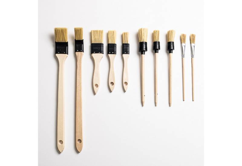 Veluxis Renovierungsset Veluxis®Pinsel-Set 10-teilig–Malerpinsel aus FSC-Holz mit Kunstborsten, Profi Malerzubehör für präzises & sauberes Streichen von Veluxis