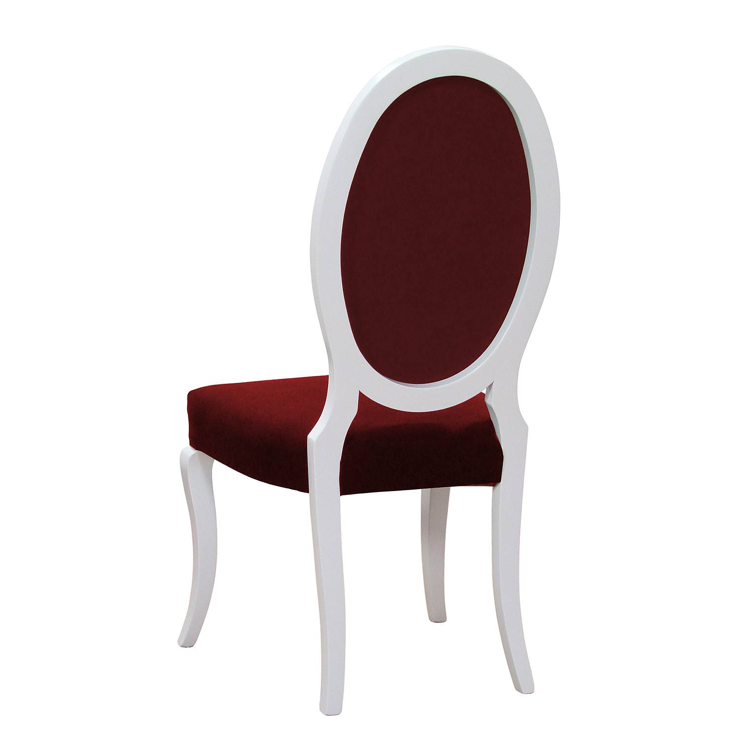 home24 Polsterstuhl Altona 2er-Set 52 x 106 x 57cm Rot/Bordeaux von home24